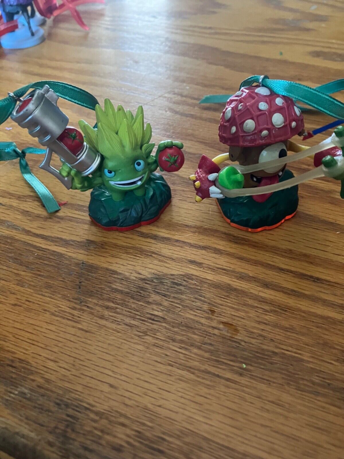 2 Skylanders Christmas Ornaments Unique Upcycled Super Fun