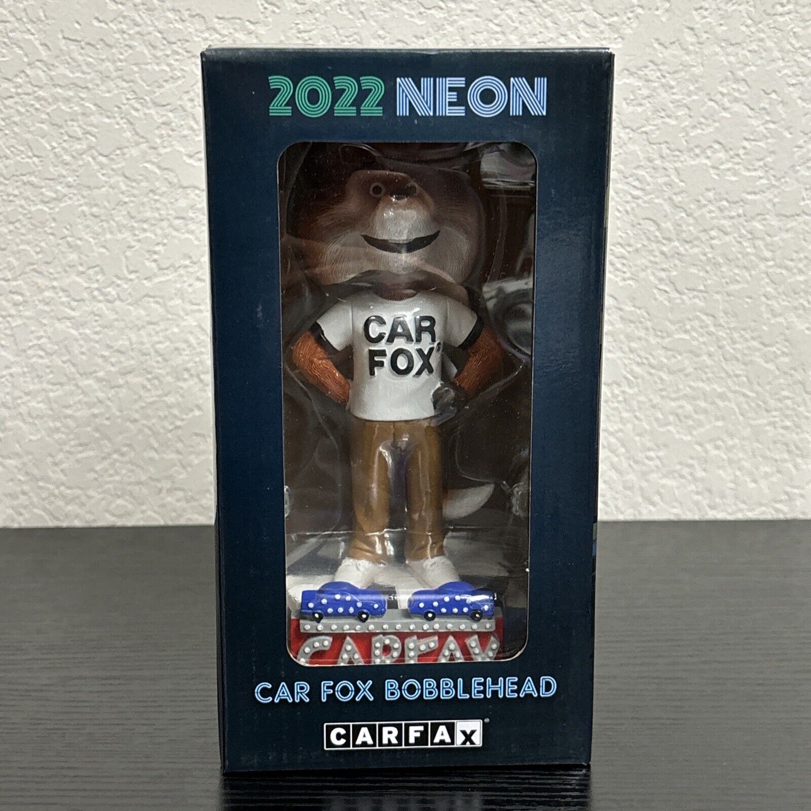 CARFAX Car Fox Bobblehead 2022 Neon Limited Edition - New in Box
