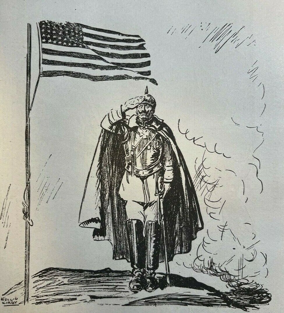 1915 European War Cartoons Germany France United States England Kaiser