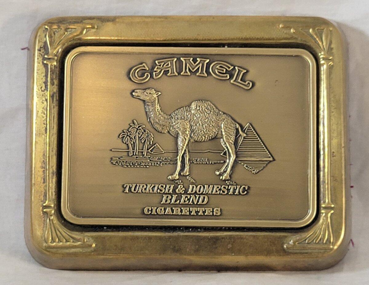 Vintage Camel Cigarettes Brass Paperweight RJR Joe