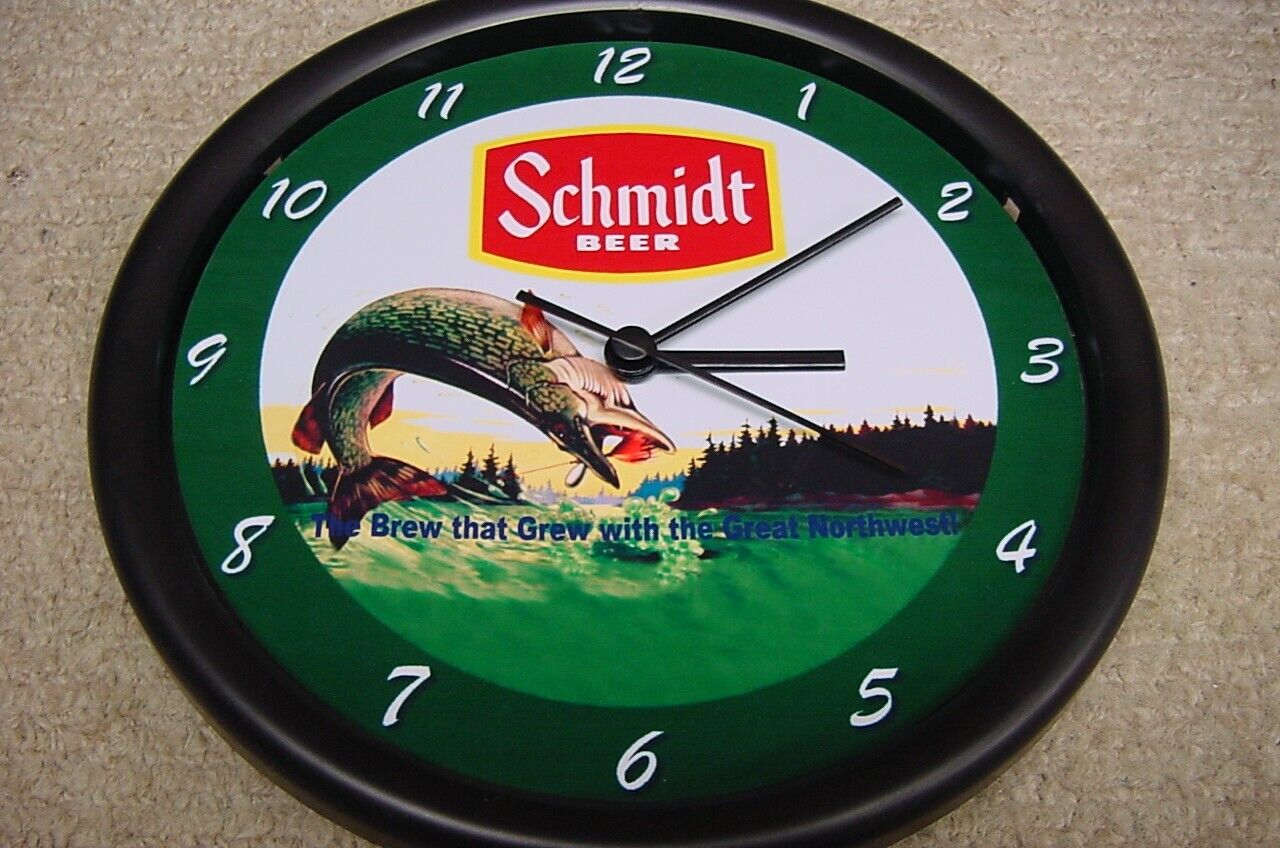 Schmidt Beer Wall Clock - Pike