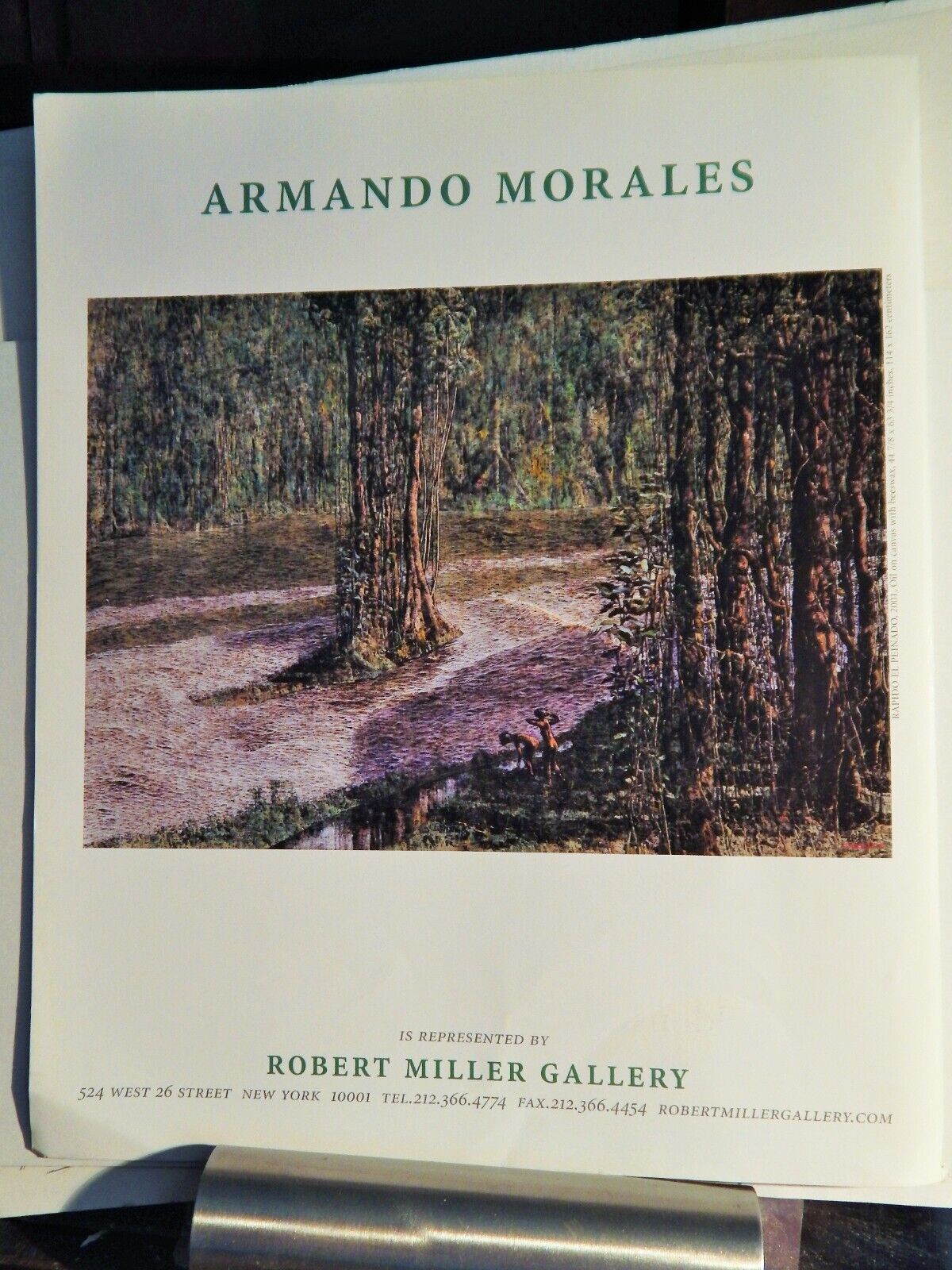 ARMANDO MORALES ART PIECES VTG ORIG  2003-2 ADVERTISEMENT