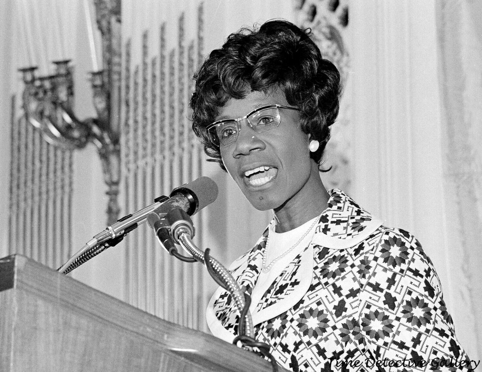 African American Congresswoman Shirley Chisholm - Celebrity Photo Print