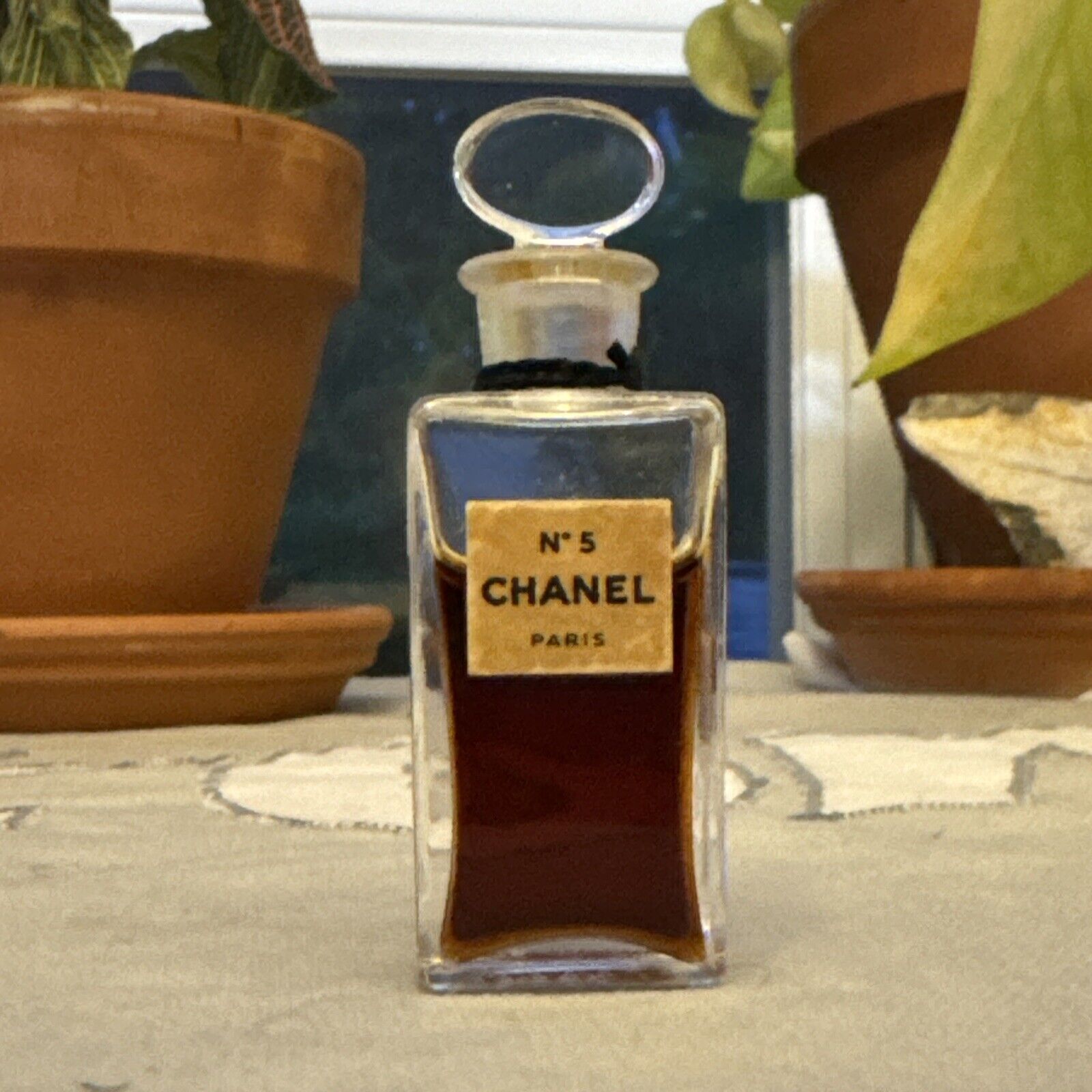VTG 1930s Chanel No. 5 w DOT Real Perfume 1/4 0.25 Oz Splash