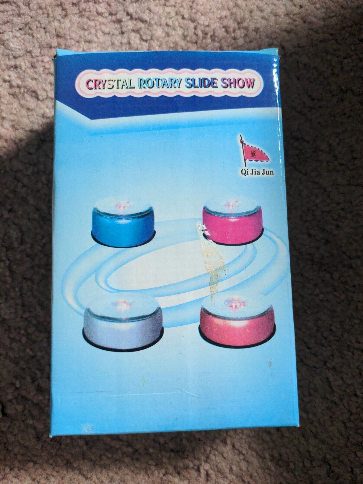 Crystal Rotary Slide Show Display NEW IN BOX