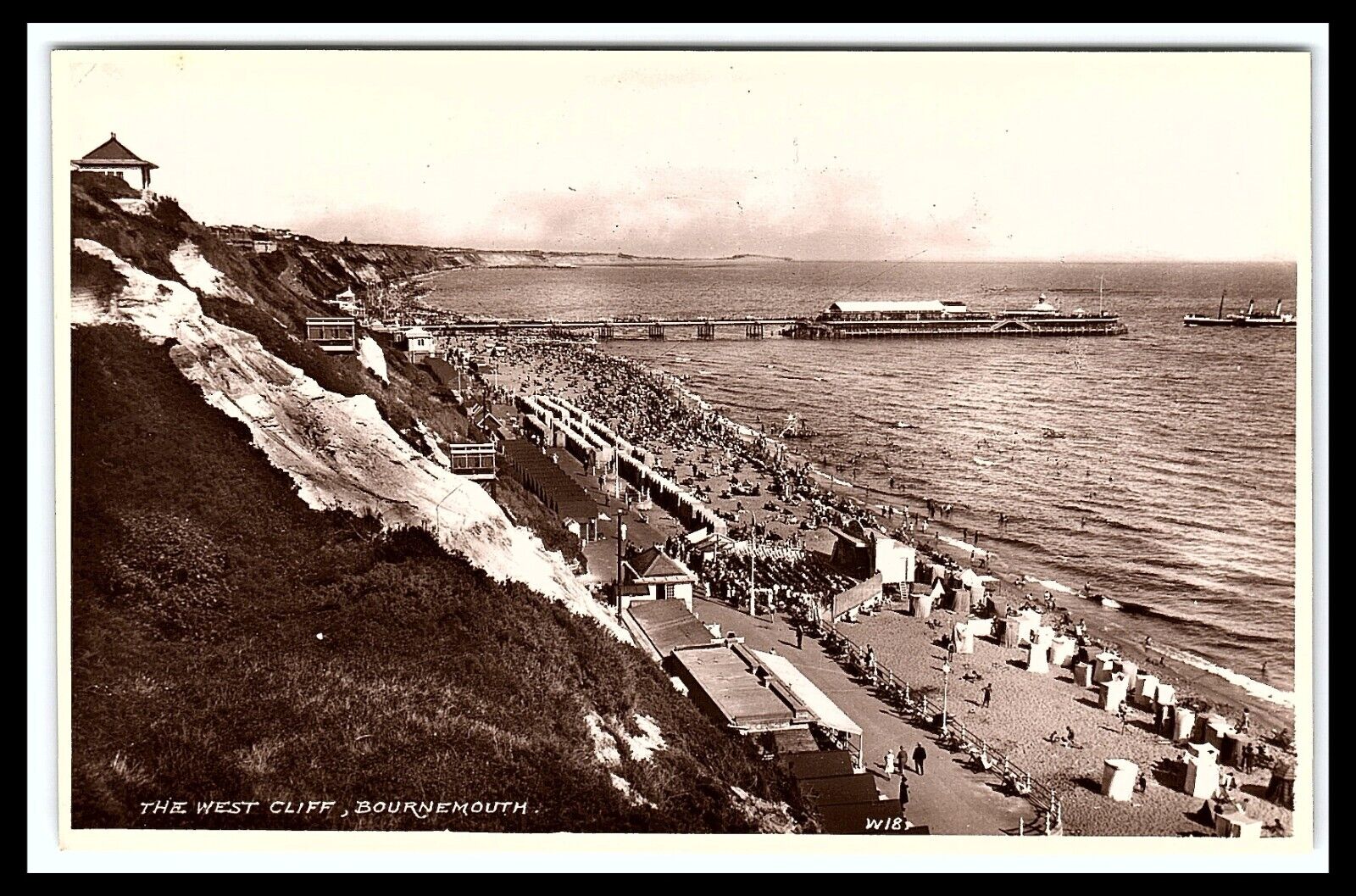 Bournemouth England United Kingdom The West Cliff RPPC Postcard   pc157