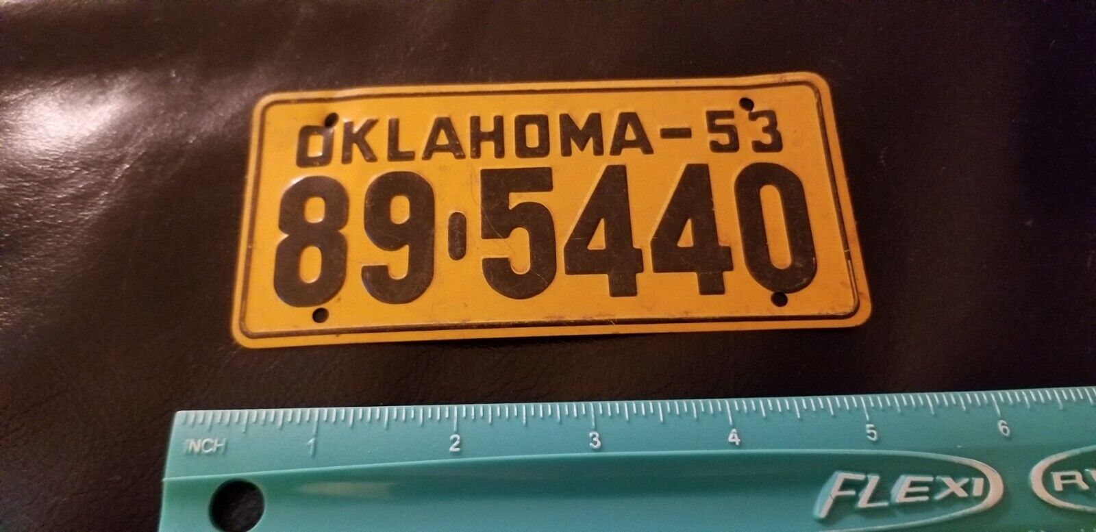 Vintage 1950’s Oklahoma BICYCLE LICENSE PLATE
