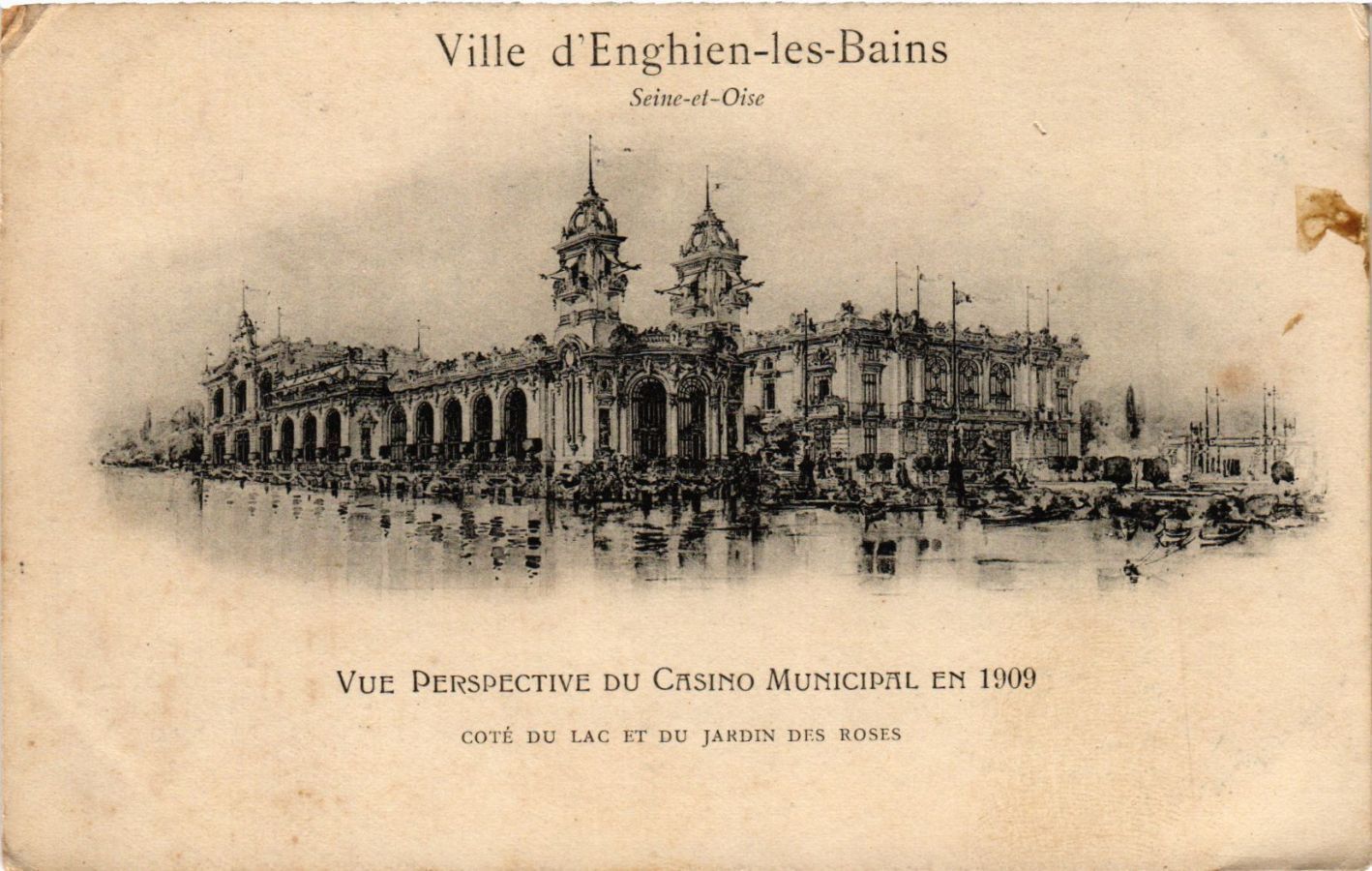 CPA Ville d\'Enghien-les-Bains - Perspective view of the Municipal Casino (290742)