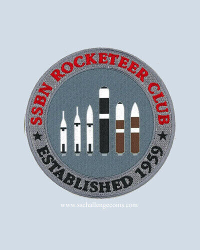 SSBN Rocketeer Club Patch USN Submarine Force Trident Missile Polaris Deterrence
