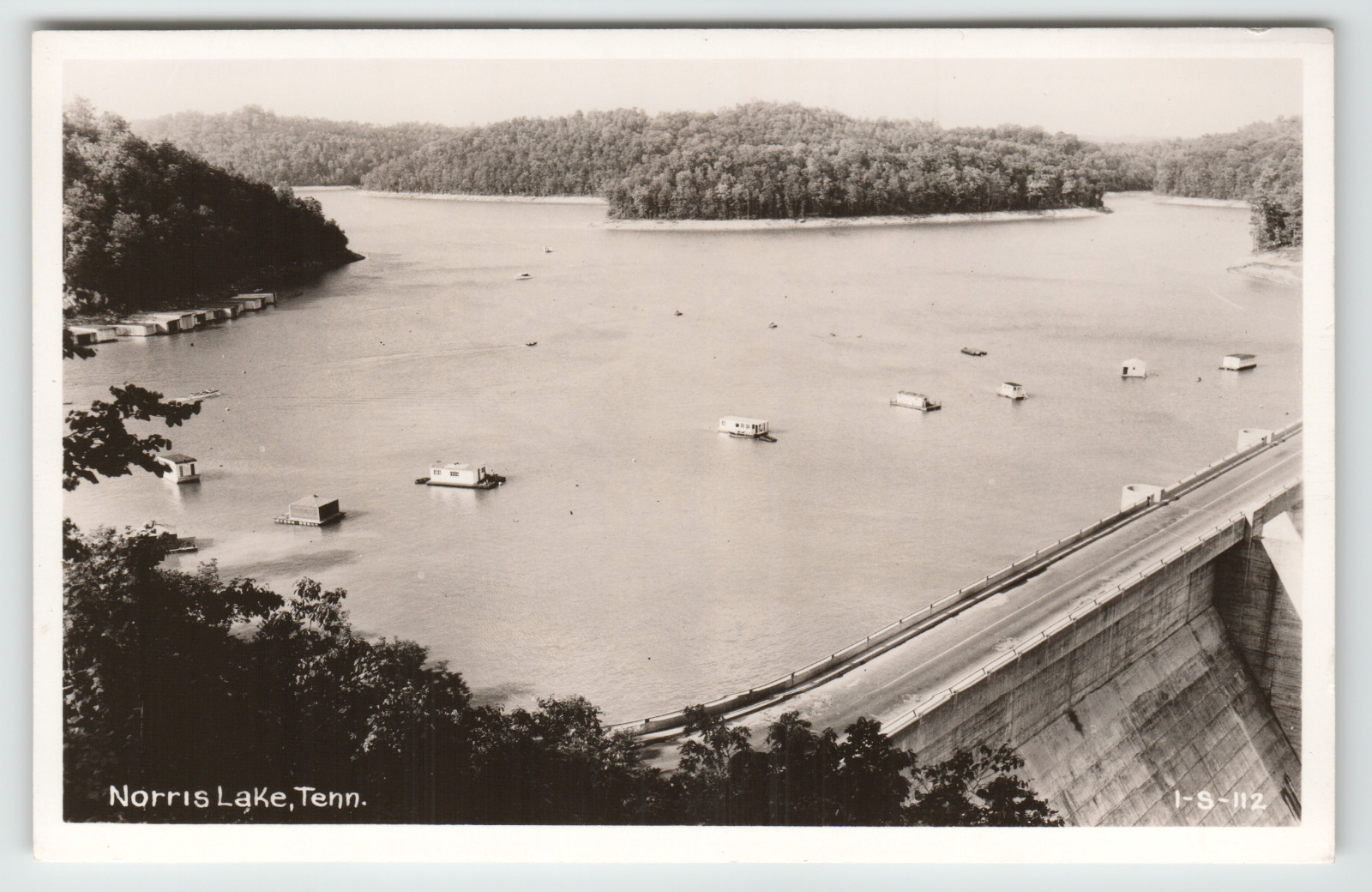 Postcard Vintage RPPC Norris Lake Reservoir in Norris, TN.