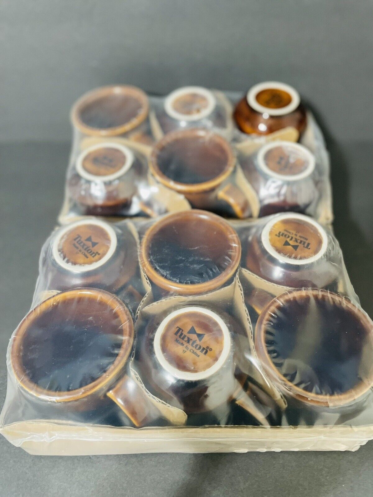 tuxton coffee mug  Set Of 12 Brown Caramel