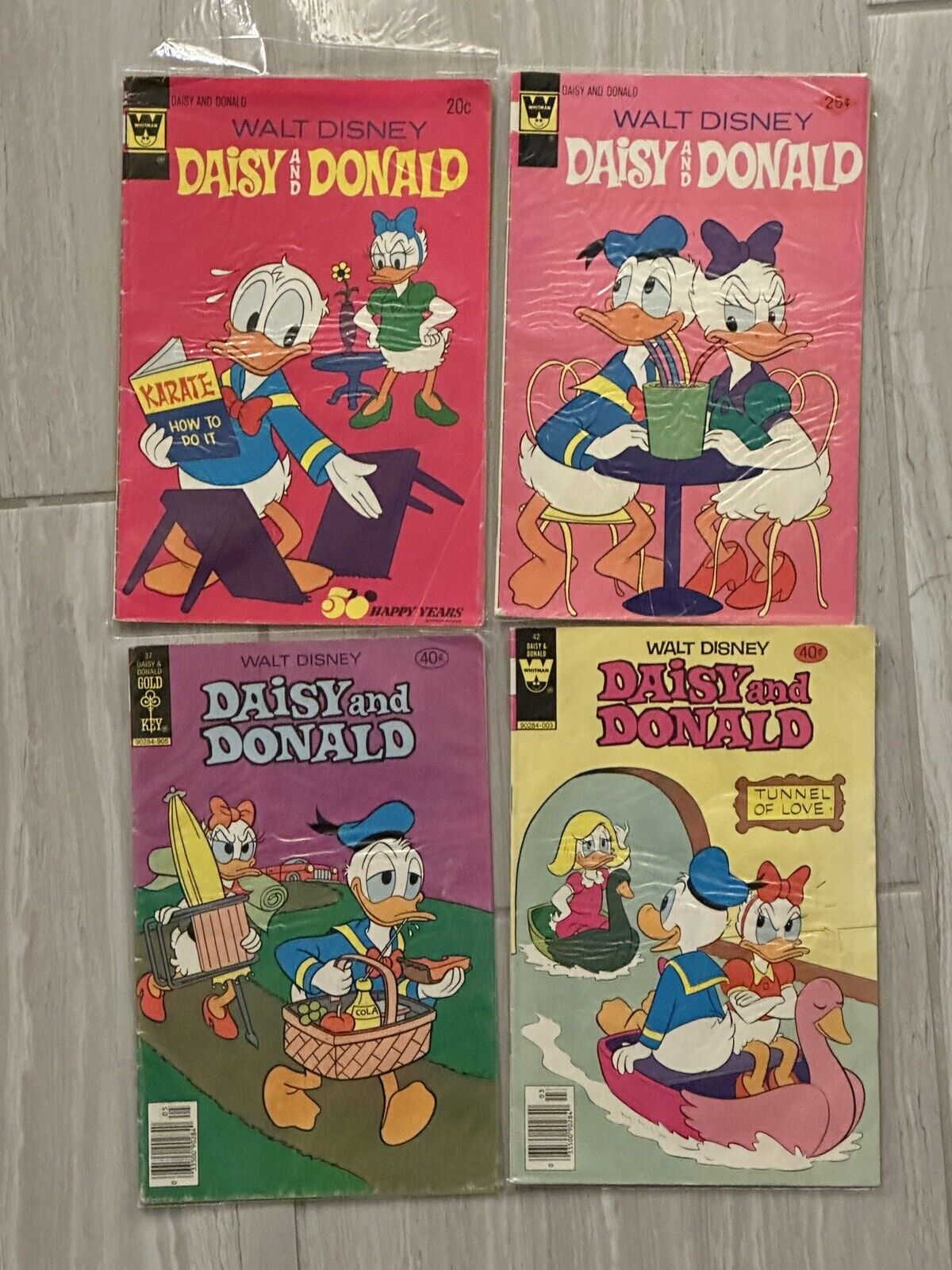 Walt Disney\'s Daisy and Donald Lot of 4 Comic books -  Gold Key and Whitman