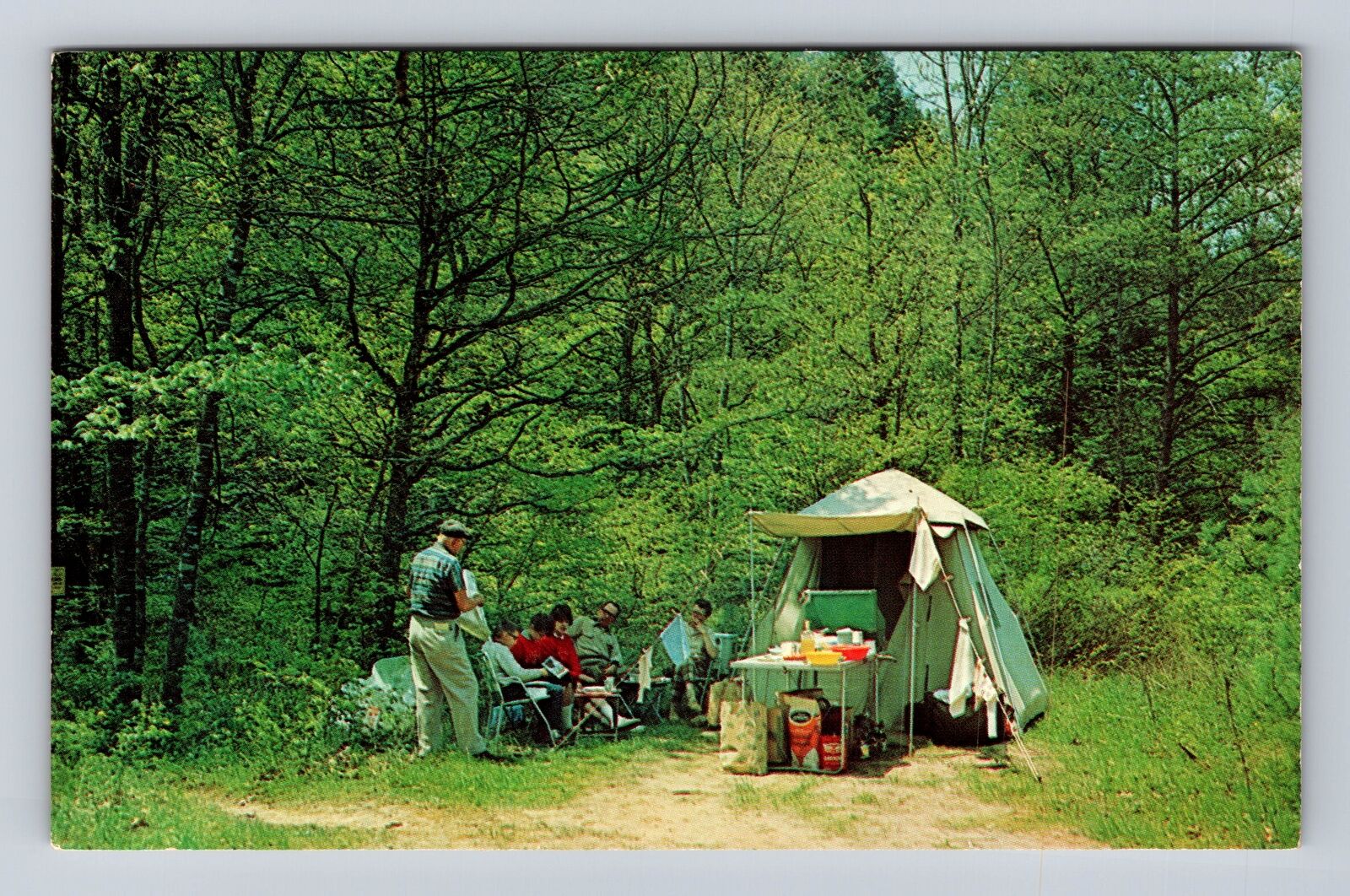 WV-West Virginia, Camping At Blue Bend Recreation Area, Vintage Postcard