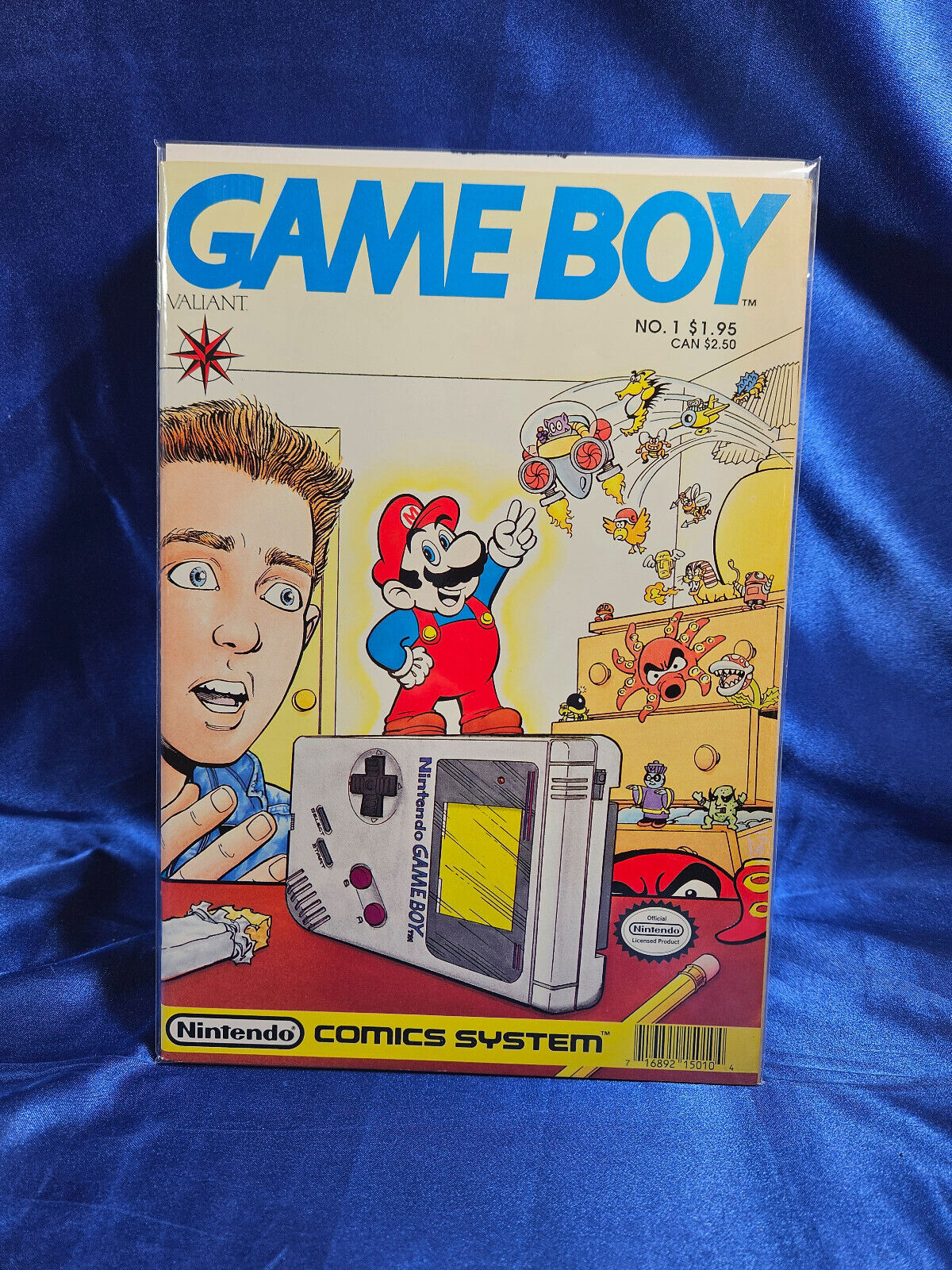 GAME BOY # 1 Volume 1, 1990 1st Print, VALIANT-NINTENDO Mario VF+ 8.5