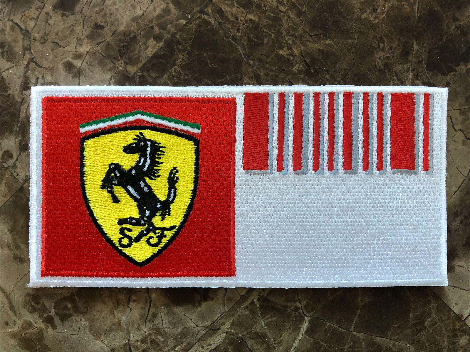 RARE Official Ferrari F1 Barcode Uniform Patch - Michael Schumacher & Raikkonen