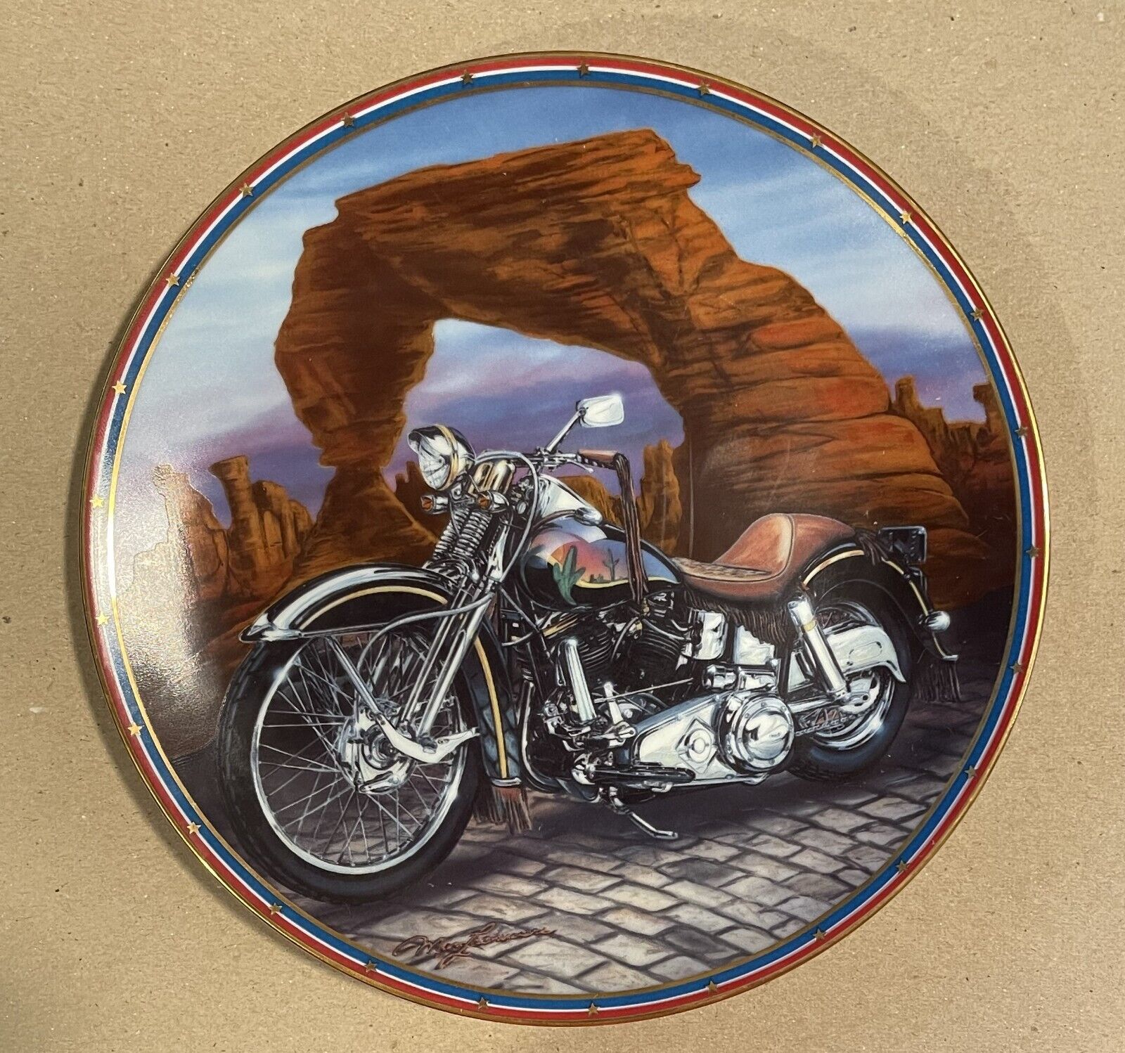 EASYRIDERS PLATE COLLECTION. DAVID MANN. 1995. PRODUCTION ADVANCE PLATE. DRAKE S