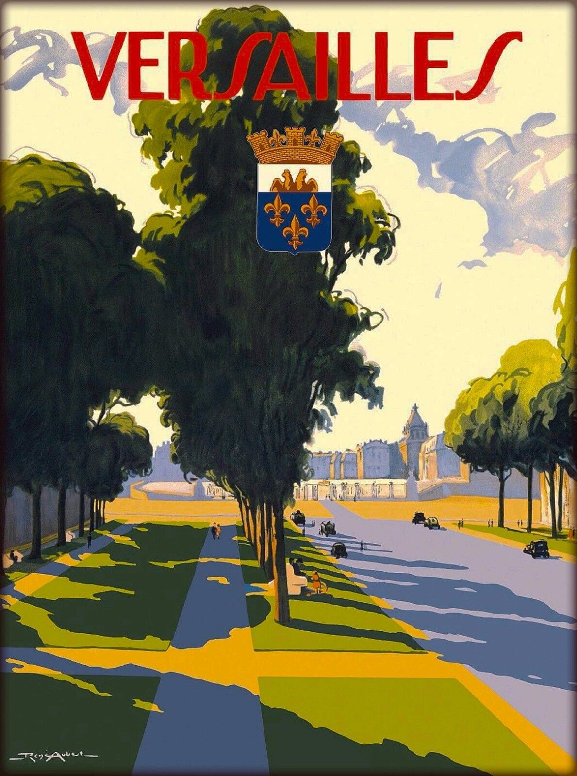 Versailles France French European Travel Art Poster Advertisement
