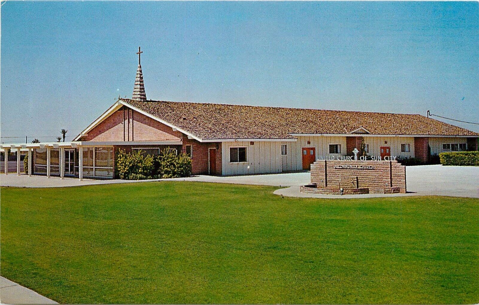 United Church of Sun City Arizona Fellowship Hall Postcard