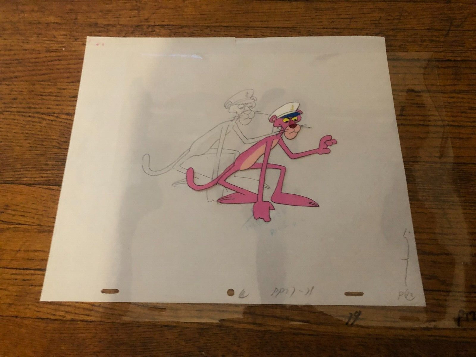 PINK PANTHER,   ORIGINAL  ,HAND PAINTED   PRODUCTION  CEL