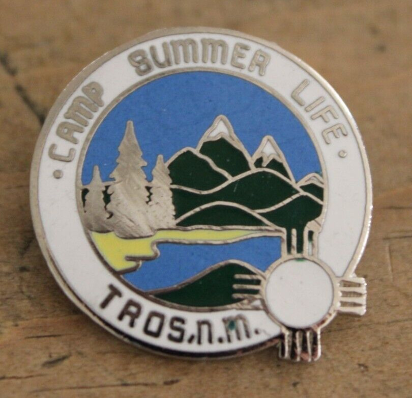 Vintage Taos NM Camp Summer Life Pin Pinback