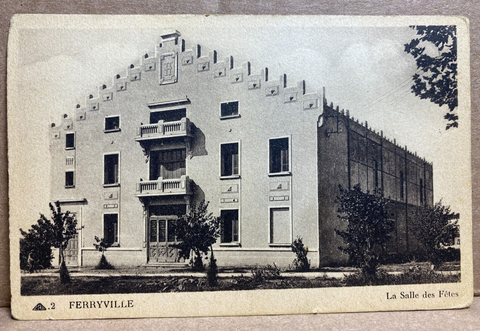 Ferryville La Salle des Fêtes c1910 Postcard