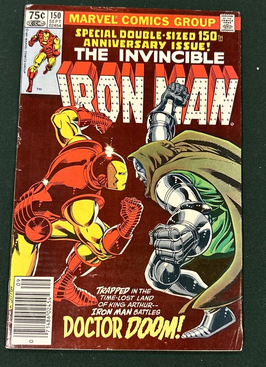 THE INVINCIBLE IRON MAN #150 1981 DOCTOR DOOM vs IRON MAN DOUBLE SIZE Layton