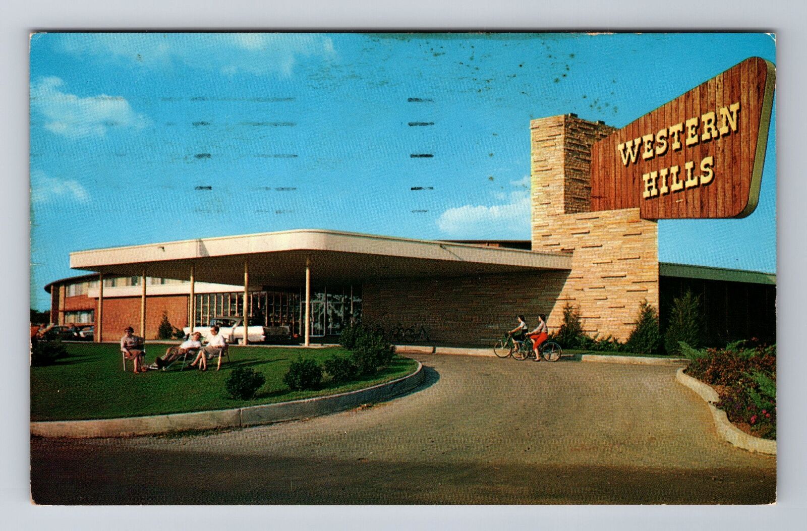 Wagoner OK-Oklahoma, Western Hills Lodge, Advertising, Vintage Souvenir Postcard