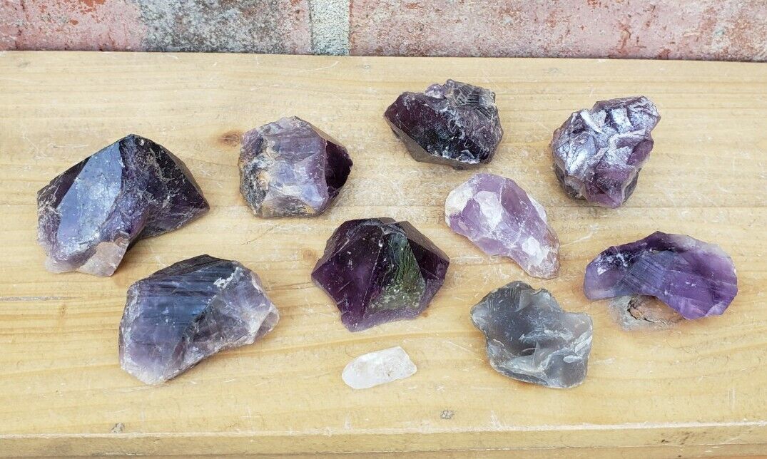 Lot of Natural Amethyst Quartz Crystals Minerals, 260g Estate Specimens