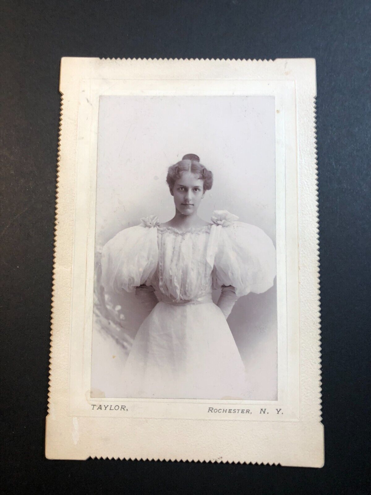 Pretty Woman, Bridesmaid in Dress, c1890, Cabinet Photo #CP150