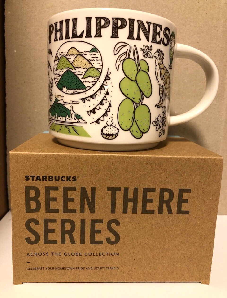 Philippines Starbucks coffee Cup Mug 14oz Been There Series NEW With Box