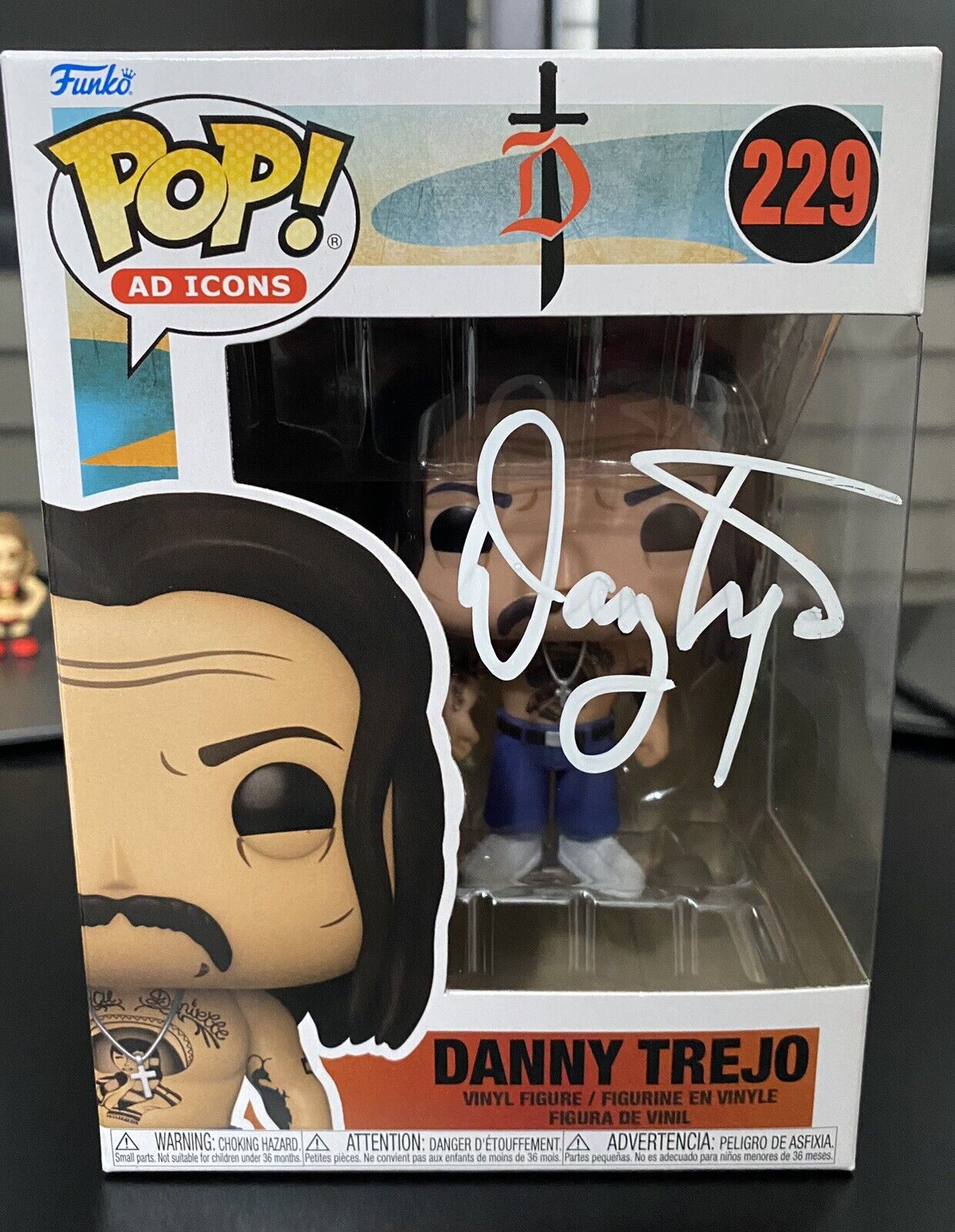 Danny Trejo Signed Exclusive Funko pop vinyl figure 229 - Excellent Condition