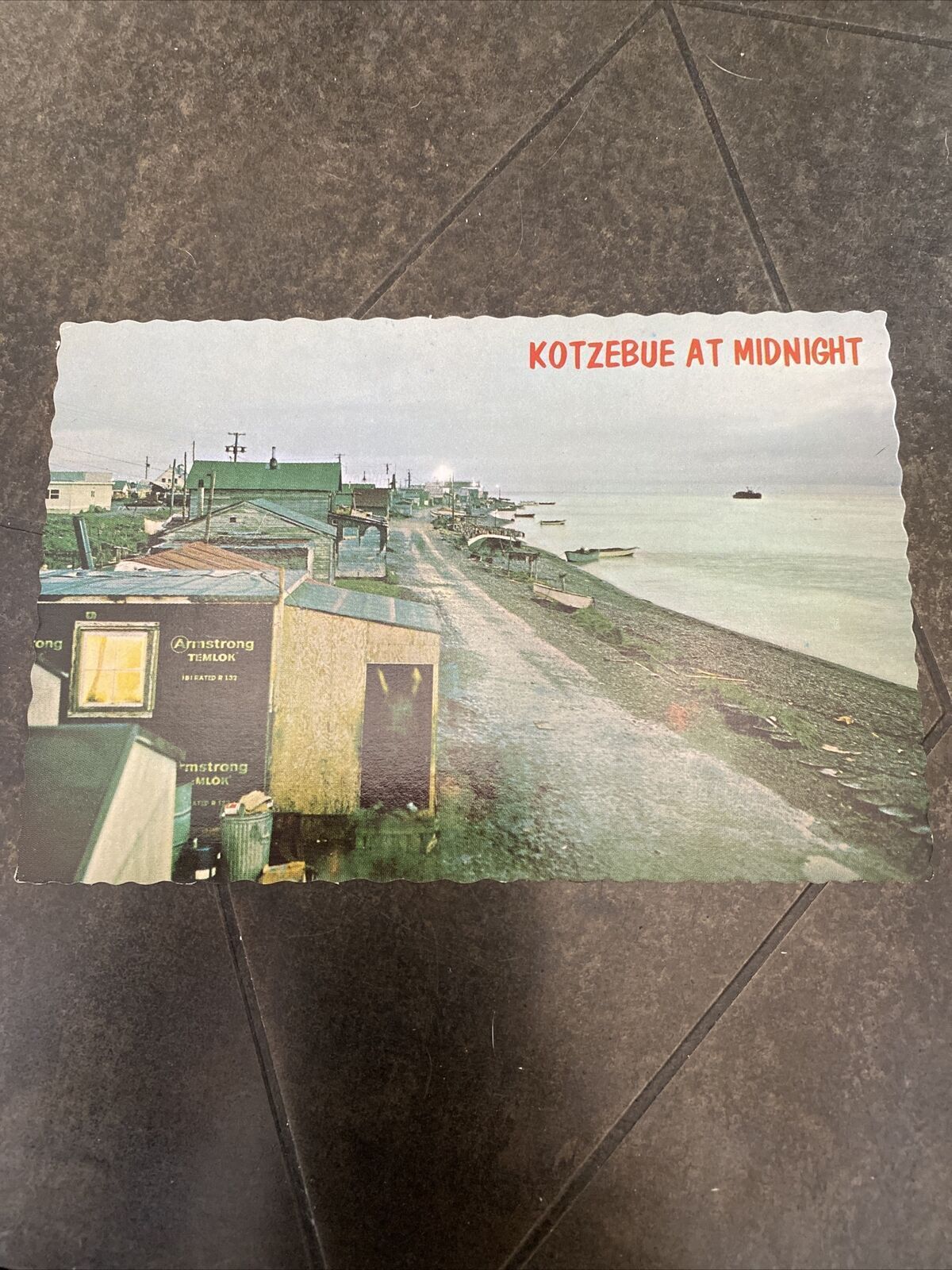 Kotzebue at Midnight, Alaska Vintage Postcard - Arctic Ocean - Unposted