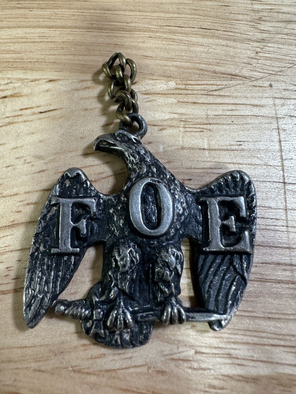 Vintage FOE Ceremonial Badge Pin Without Topper