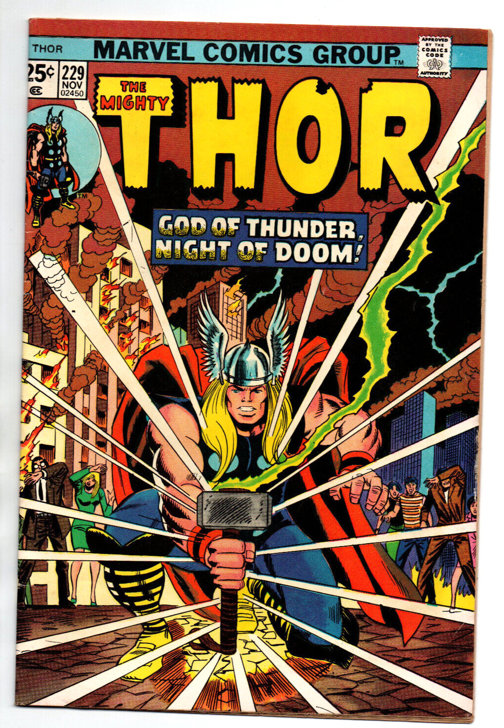 The Mighty Thor #229 - Hulk #181 Wolverine ad - 1974 - FN/VF