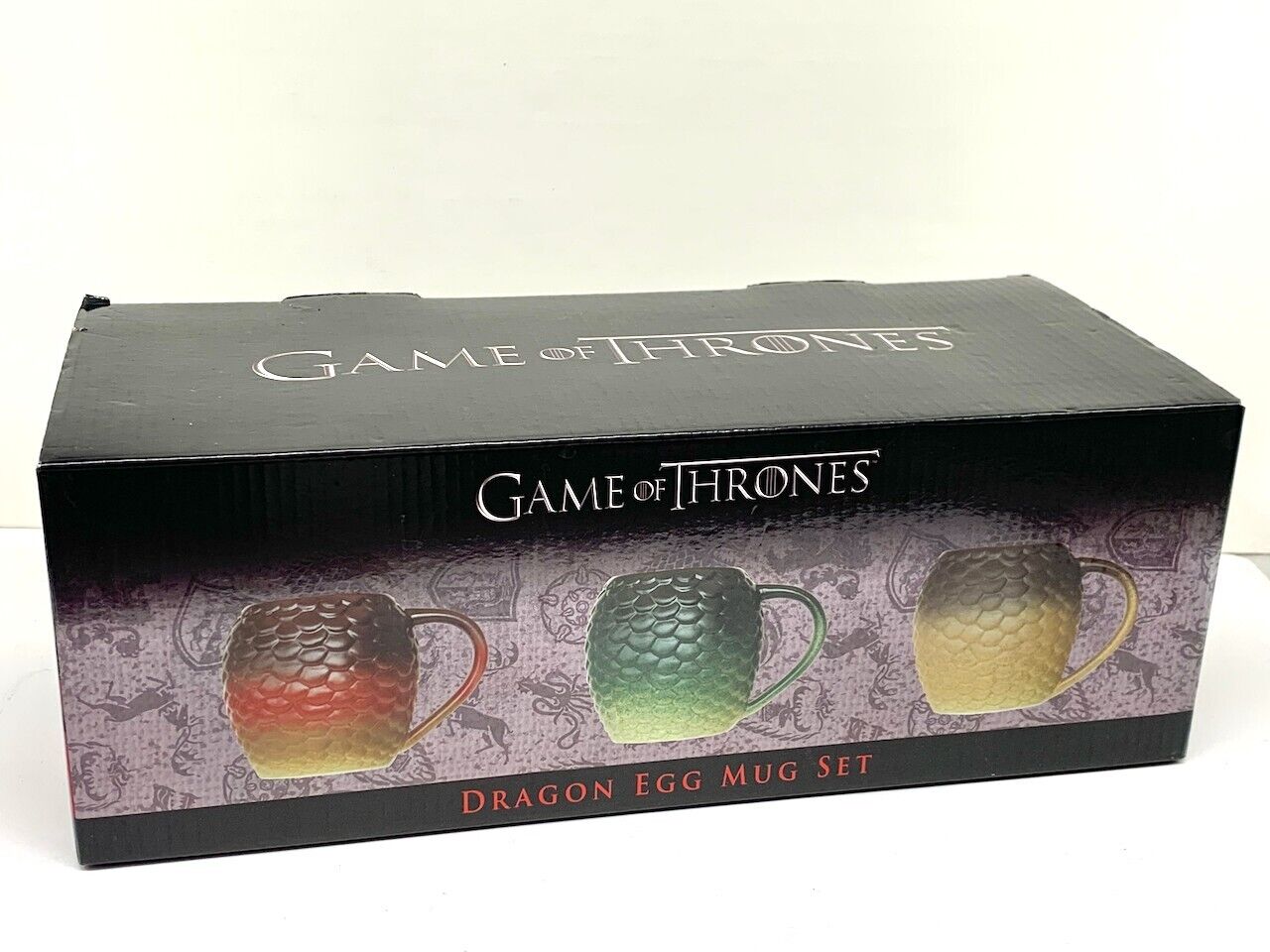 Game of Thrones Dragon Egg Mug Set of 3 OPEN UNUSED
