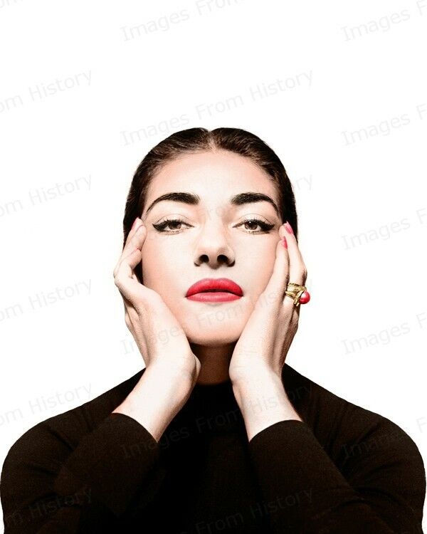 8x10 Print Maria Callas Beautiful Colorized Portrait #MCDF