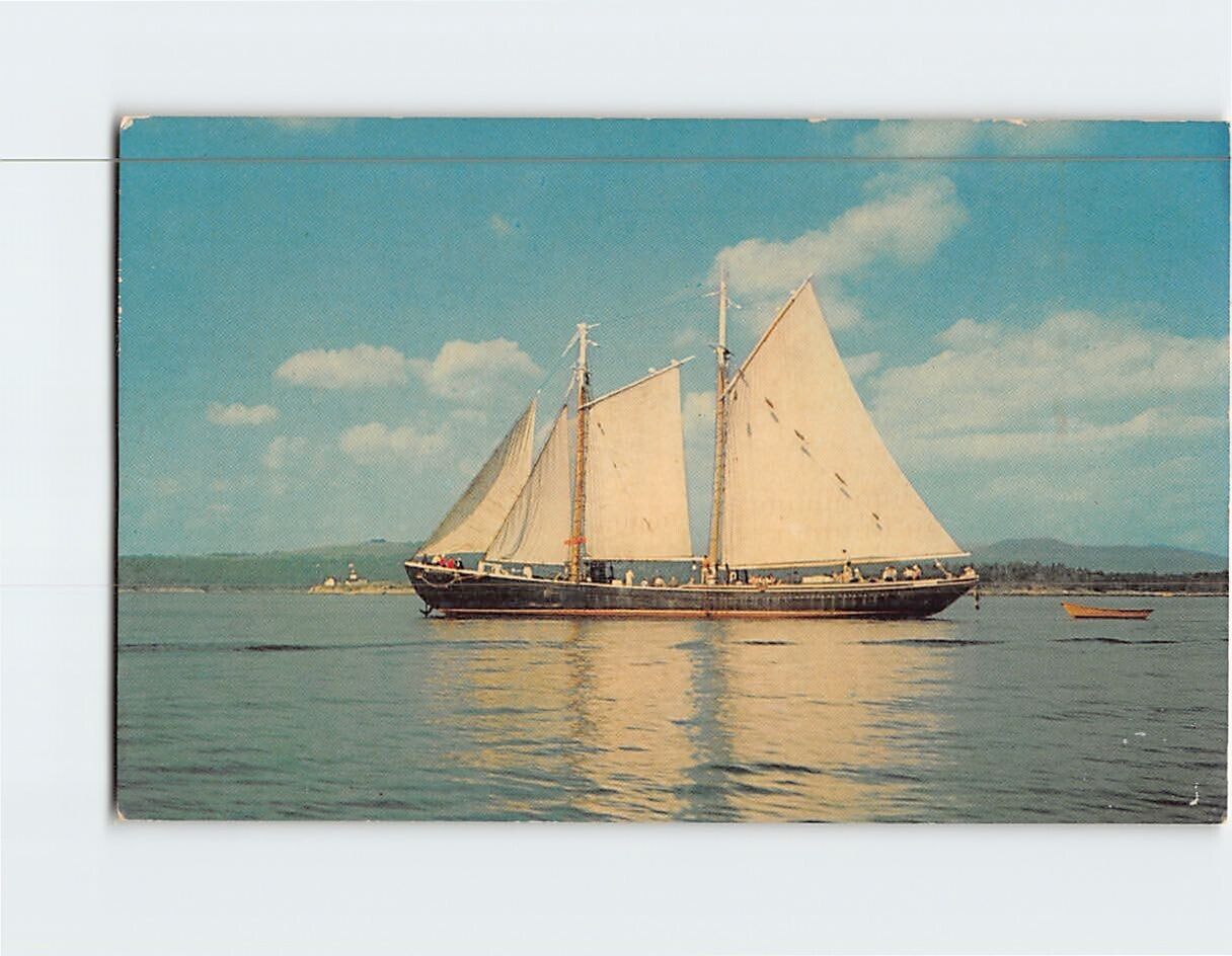Postcard Adventure Windjammer Maine USA
