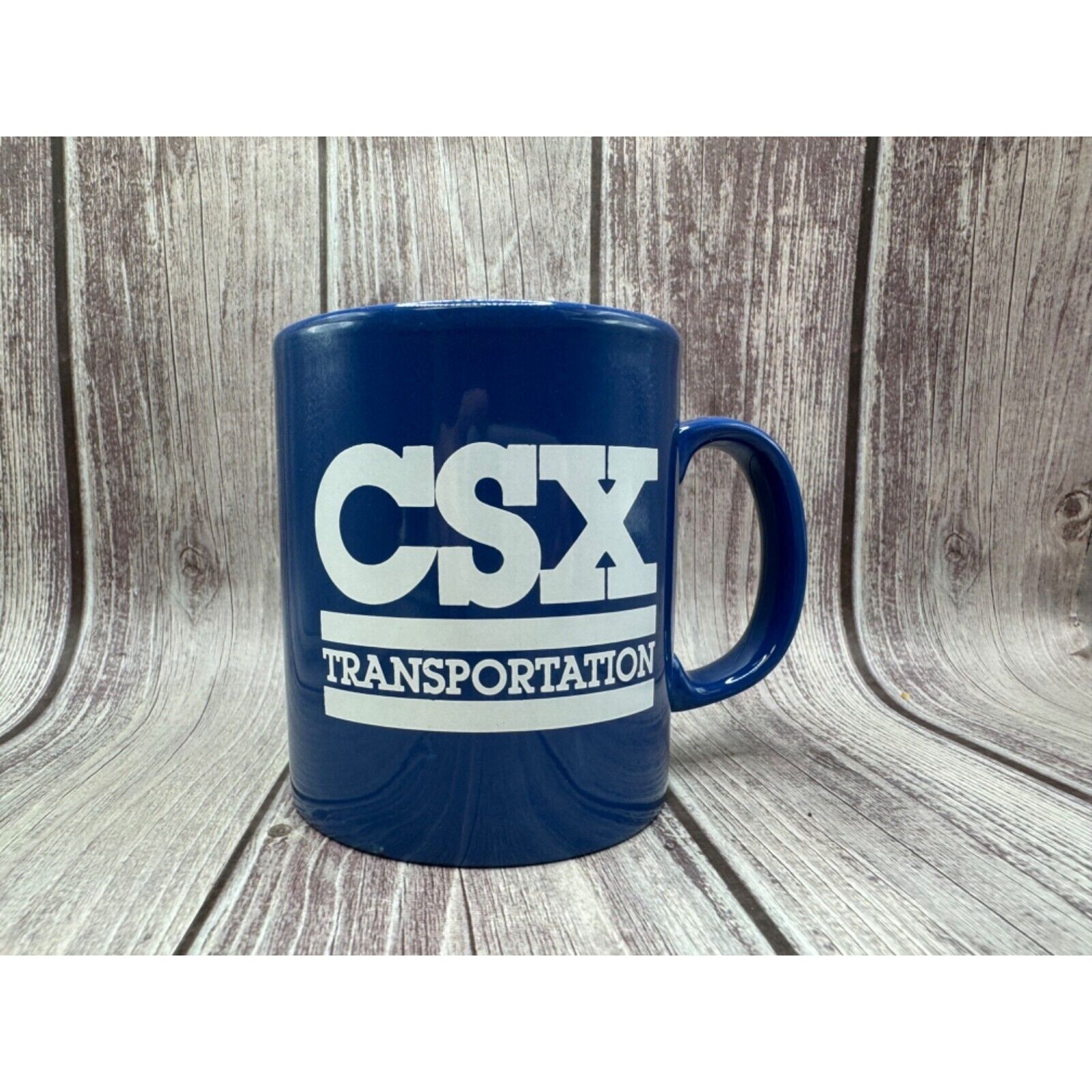 VTG Vintage CSX Transportation Train Mug Drinking Glass Cup