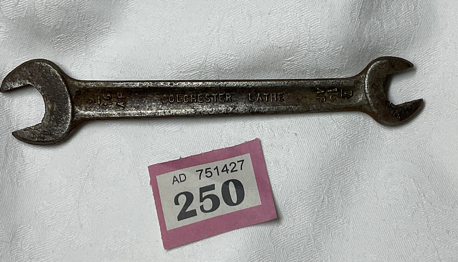 Vintage Spanner Wrench Tool Colchester Lathe TW 7/16 9/16 AF A/F Engine Machine