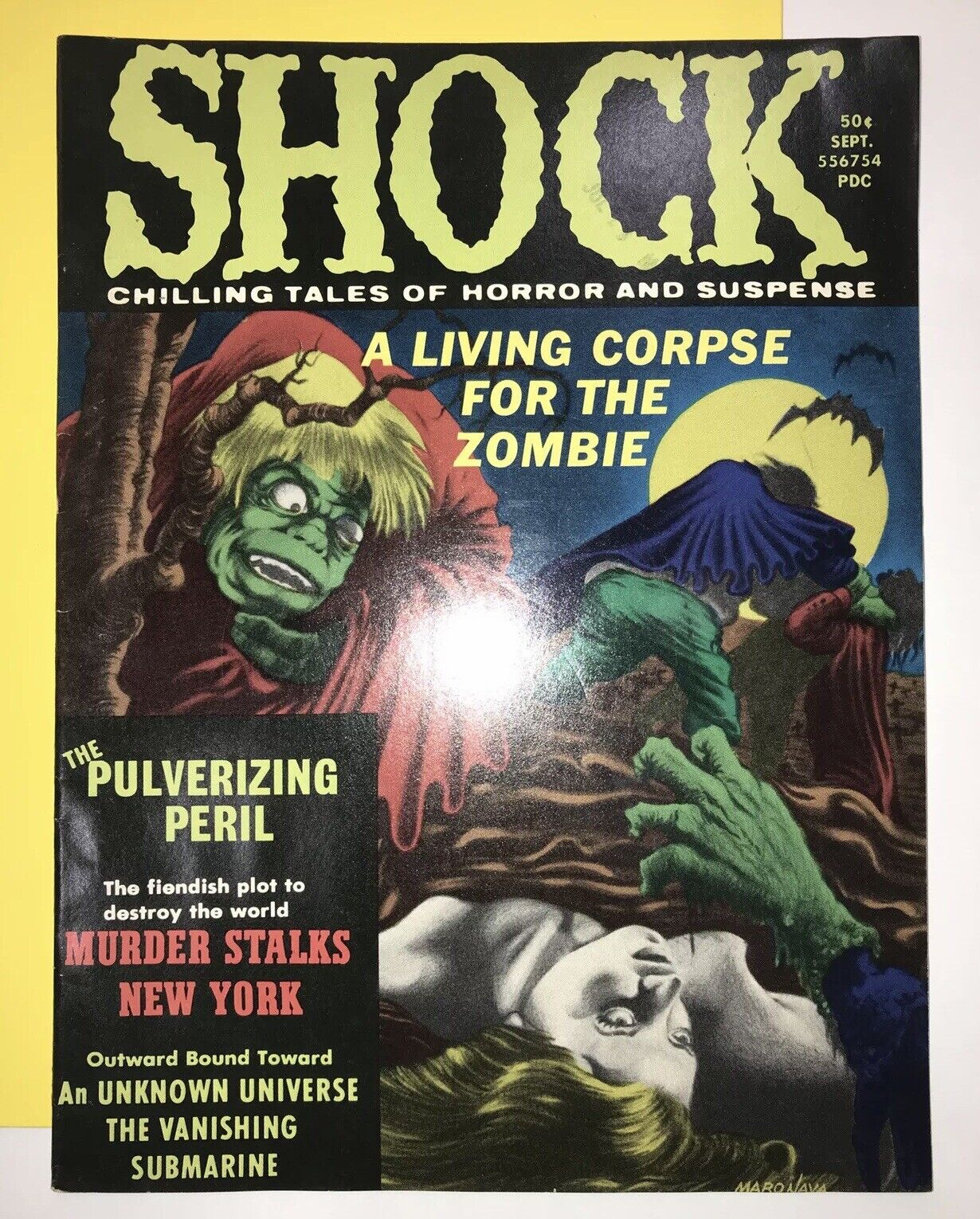 Shock Magazine ( Stanley Pubs ) Vol. 3, #4-1970’s, (lot 379) Zombie, Horror