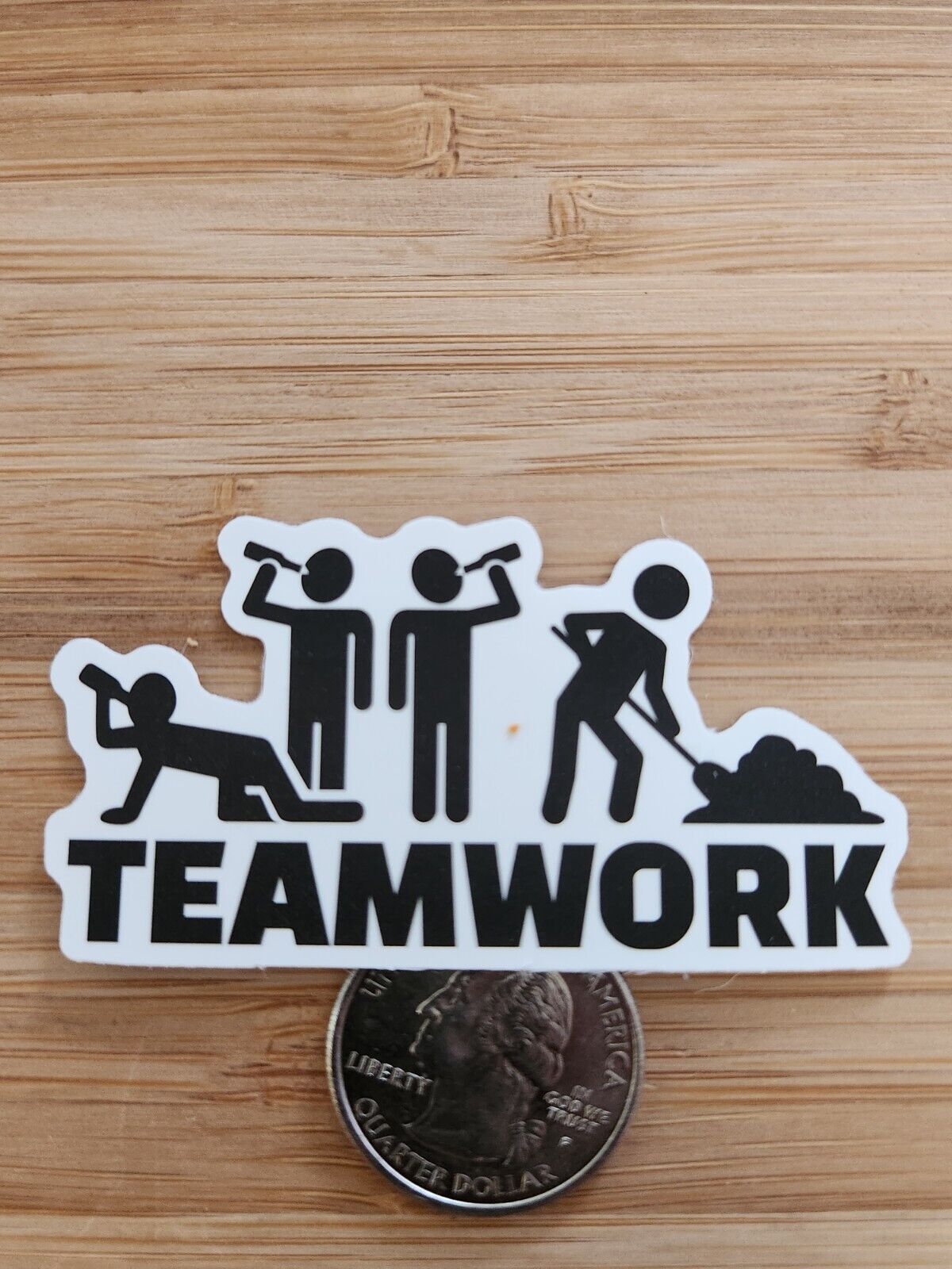 Team Work Sticker WARNING STICKER Laptop Sticker Decal Funny Sticker