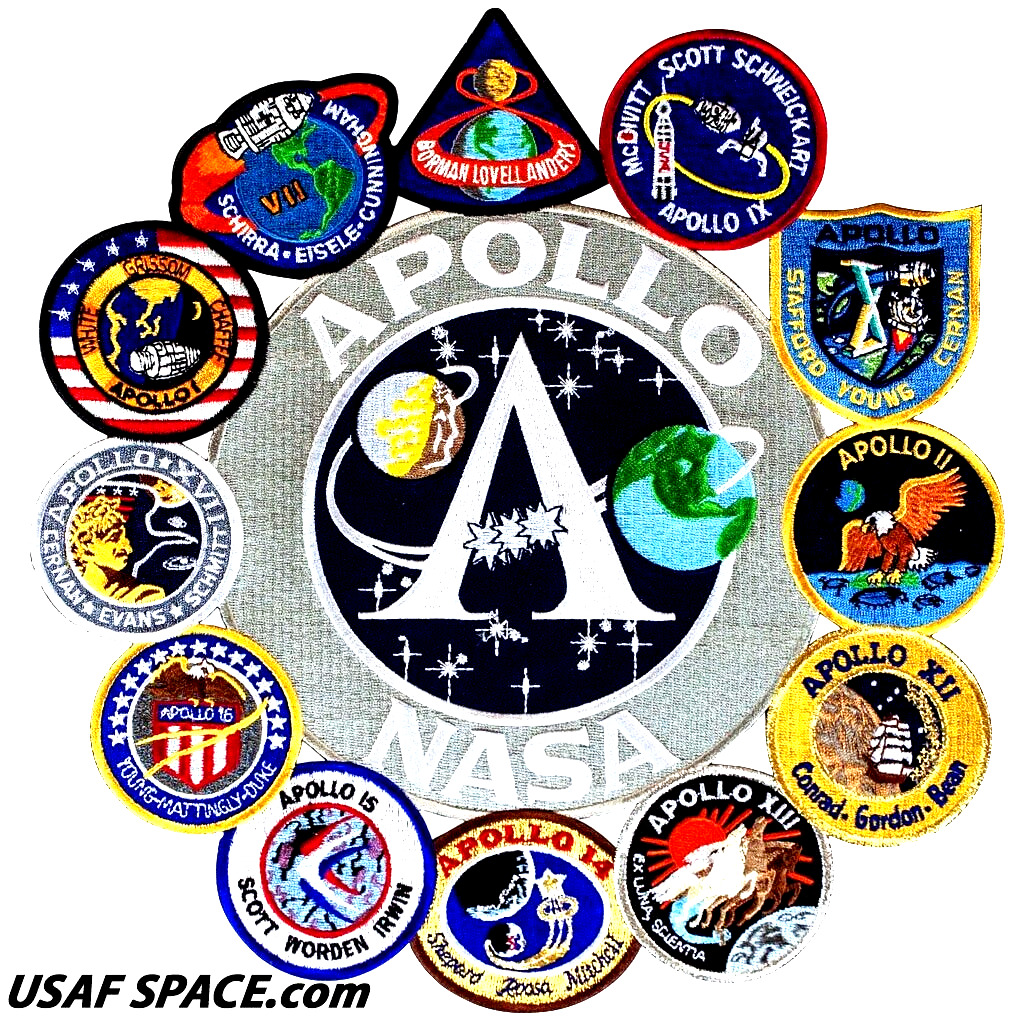 Authentic AB Emblem - APOLLO Program Mission\'s - NASA PATCH COLLAGE - USA - MINT