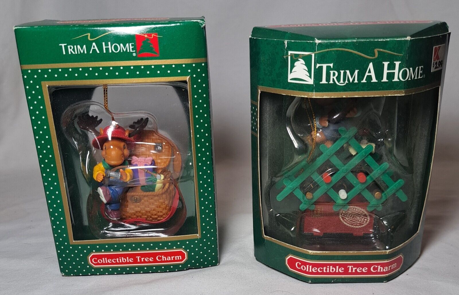 Vintage Trim A Home Kmart Ornament (2) New In Box