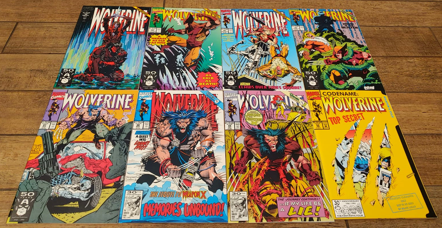 Marvel Comics Wolverine Lot 1991 43 44 45 46 47 48 49 50 Sabretooth
