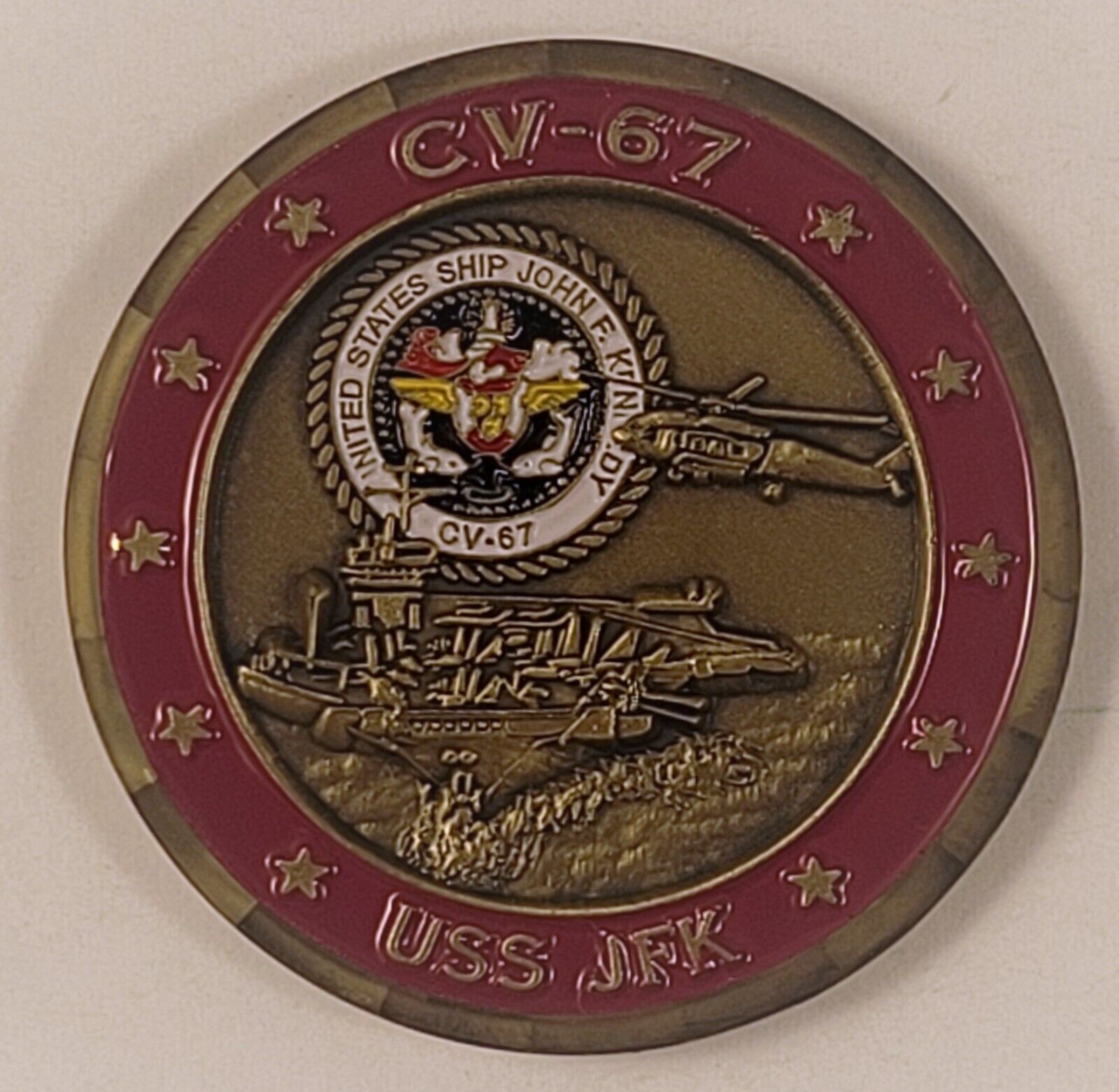 NEW USN -U.S. NAVY -USS JOHN F KENNEDY-  CV-67  - Challenge Coin -Free Shipping