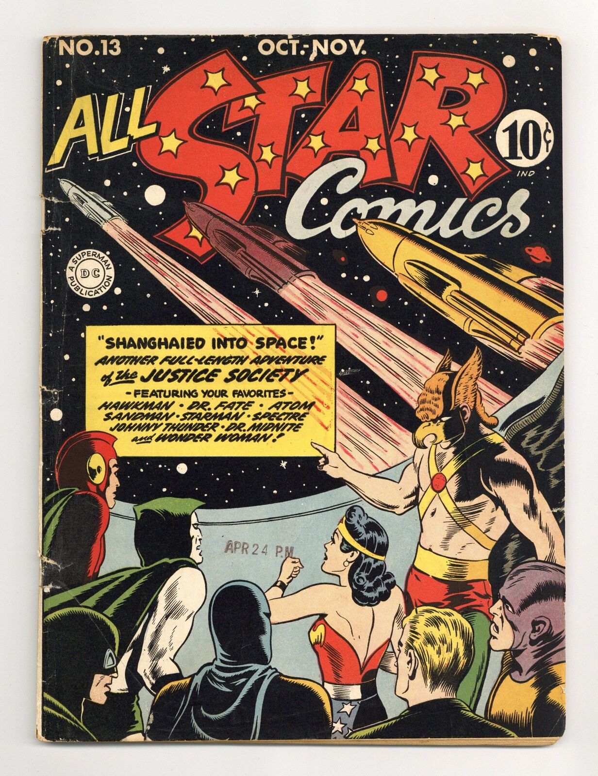 All Star Comics #13 GD/VG 3.0 1942