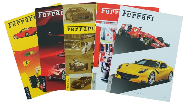 Ferrari Yearbooks 2010, 2011, 2012, 2013, 2015