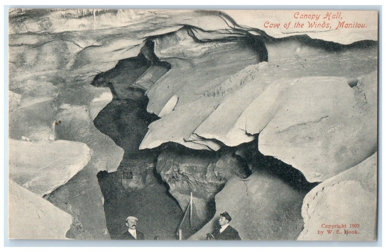 c1910's Canopy Hall Cave Of The Winds Manitou Colorado CO Antique Postcard
