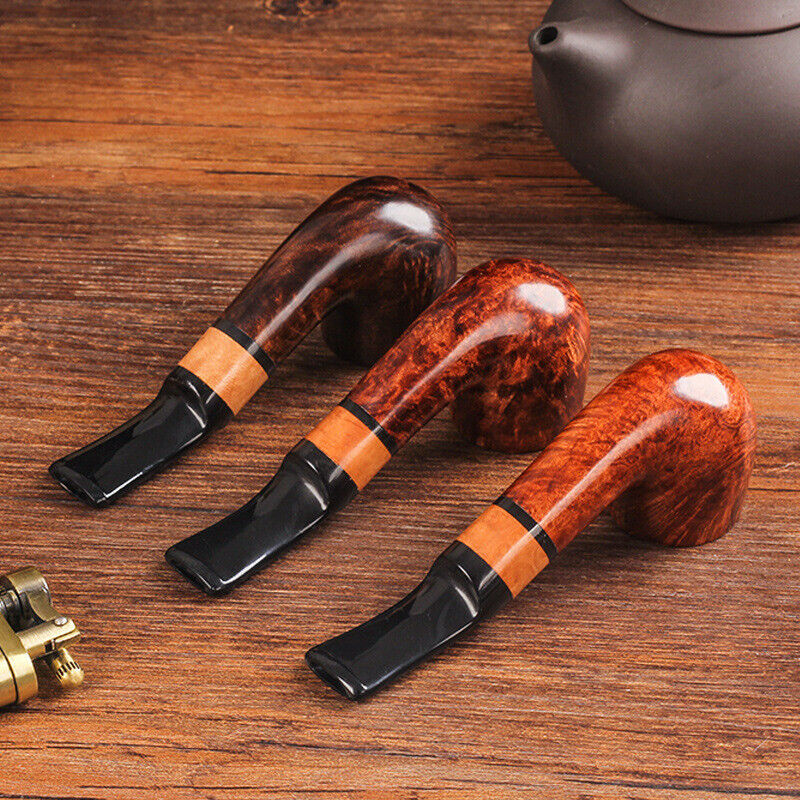 Classic Briar Small Pipe Handmade Portable Solid Wood Pipe Tobacco Cigar Pipes