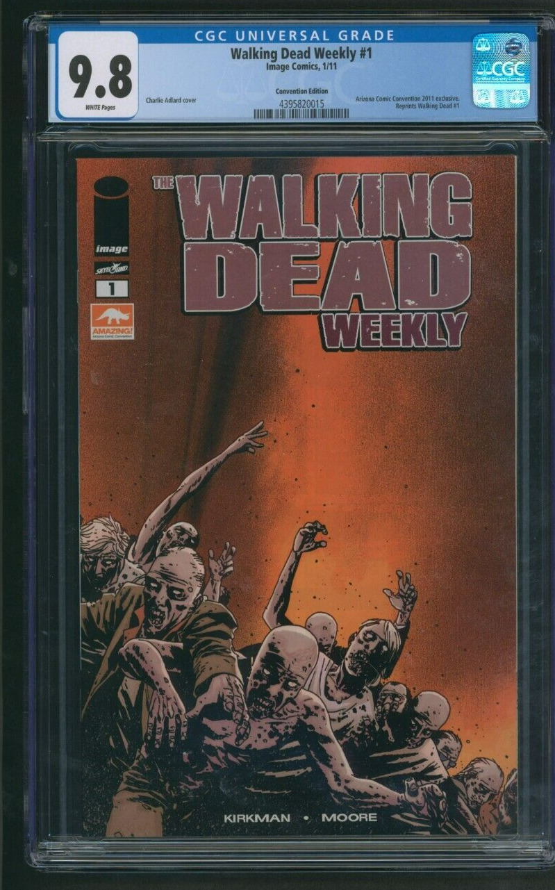 Walking Dead Weekly #1 CGC 9.8 Amazing Arizona Comic Con Variant Image Comics
